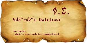 Vörös Dulcinea névjegykártya